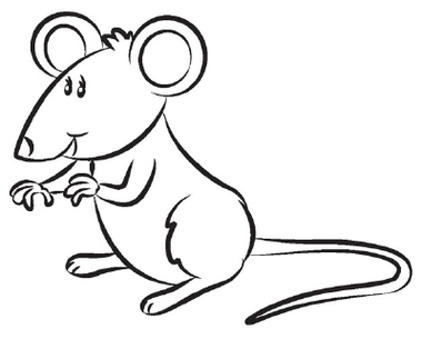 stick mouse drawing