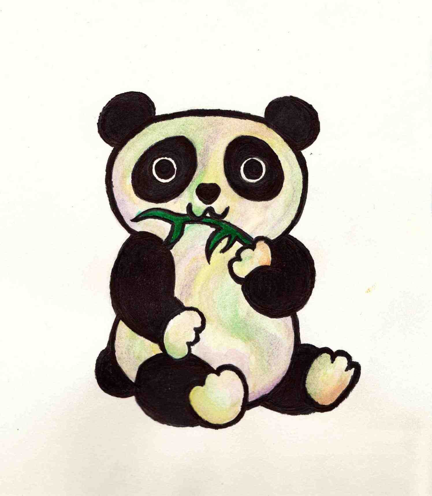 Cute Panda Drawing Free download on ClipArtMag