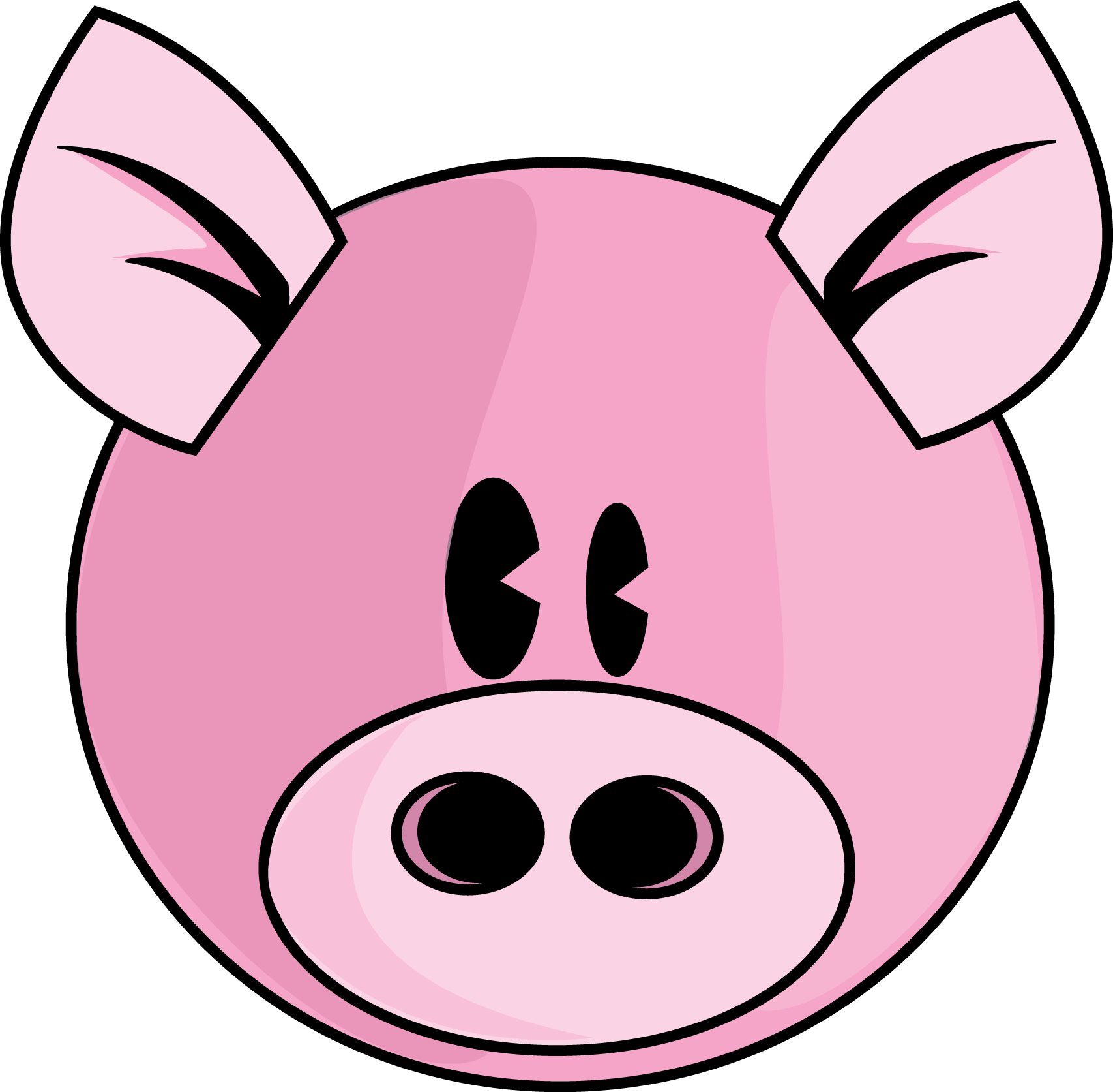 Cute Pig Face Clipart Free Download On Clipartmag