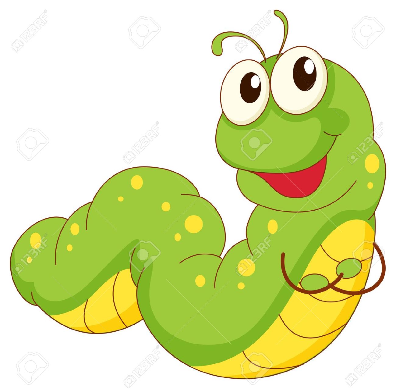 Cute Worm Clipart | Free download on ClipArtMag