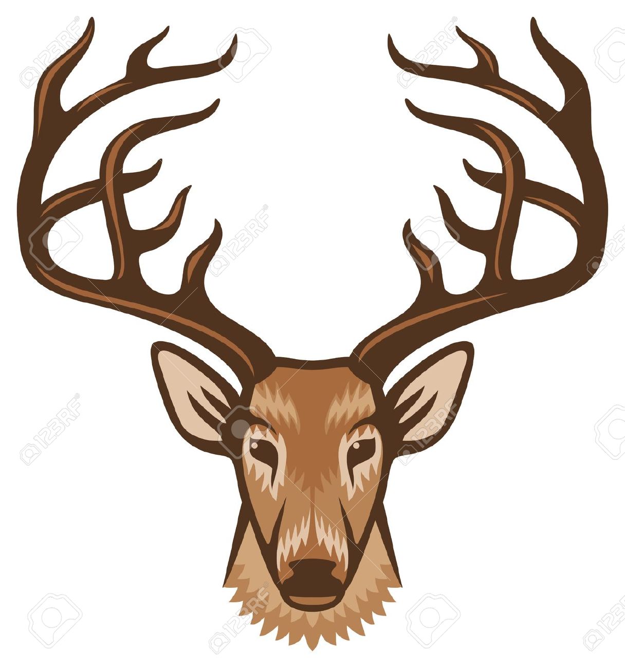 Deer Head Silhouette Clipart Free download on ClipArtMag