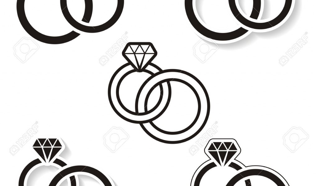 Diamond Ring Clipart Black And White Free download on