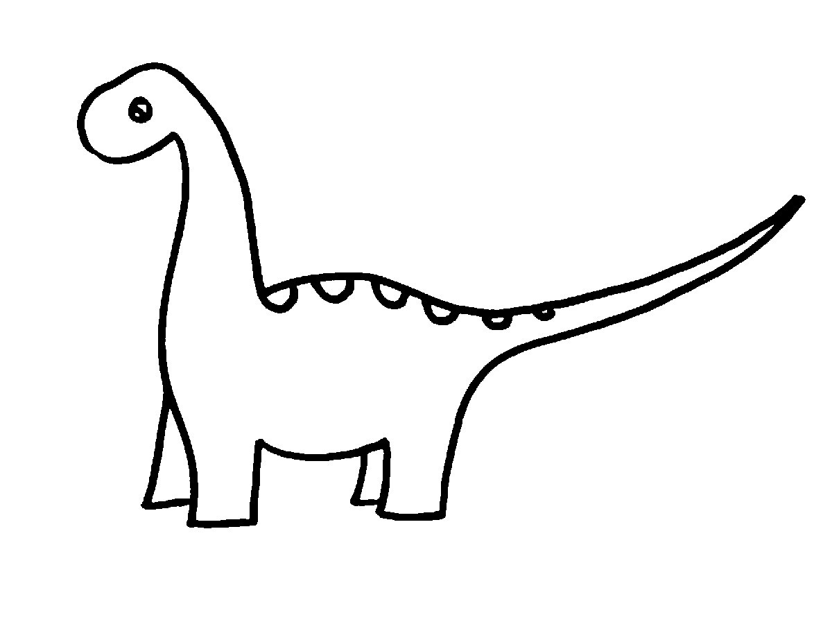 Dinosaur Clipart Black And White | Free download on ClipArtMag