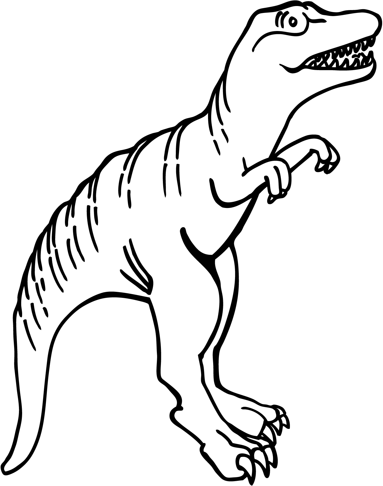 Dinosaur Clipart Black And White | Free download on ClipArtMag