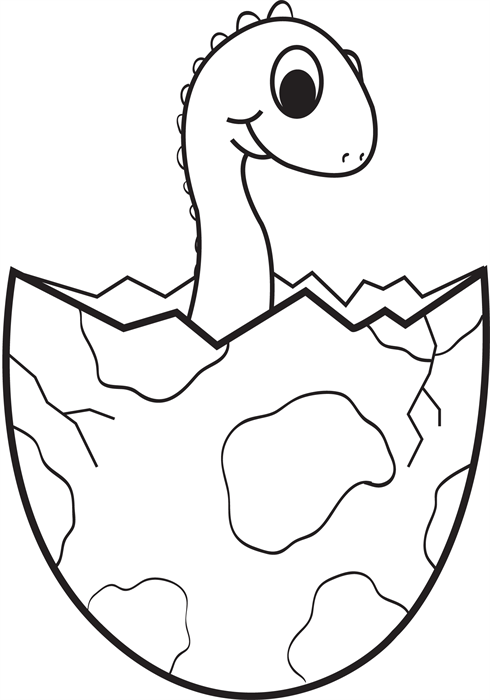 Dinosaur Egg Coloring Page | Free download on ClipArtMag