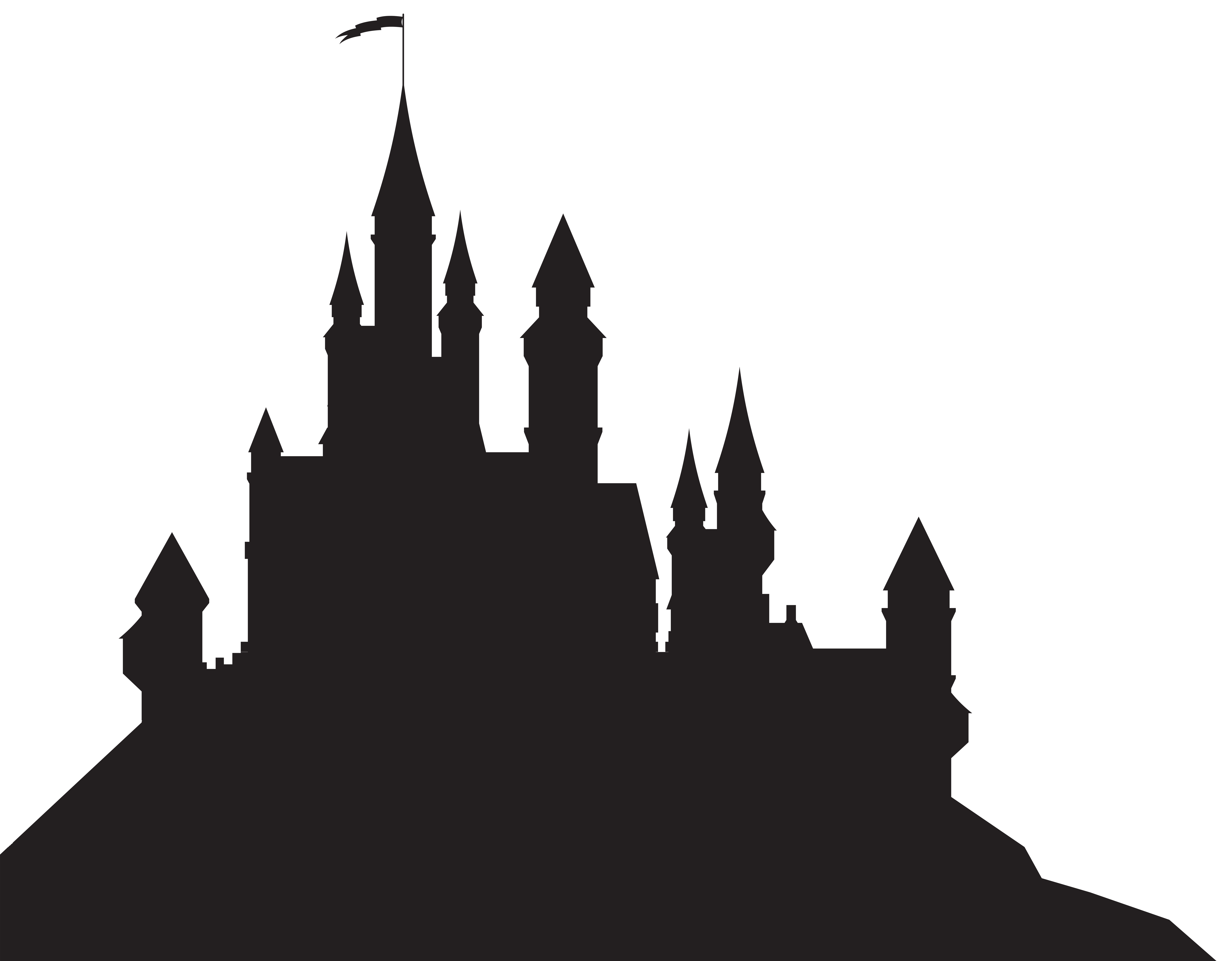Disney Castle Silhouettes Free download on ClipArtMag