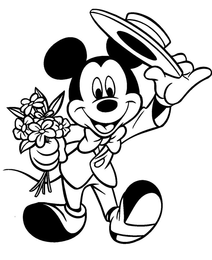 Disney Characters Coloring Pages | Free download on ClipArtMag