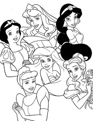 Disney Princess Clipart Black And White | Free download on ...