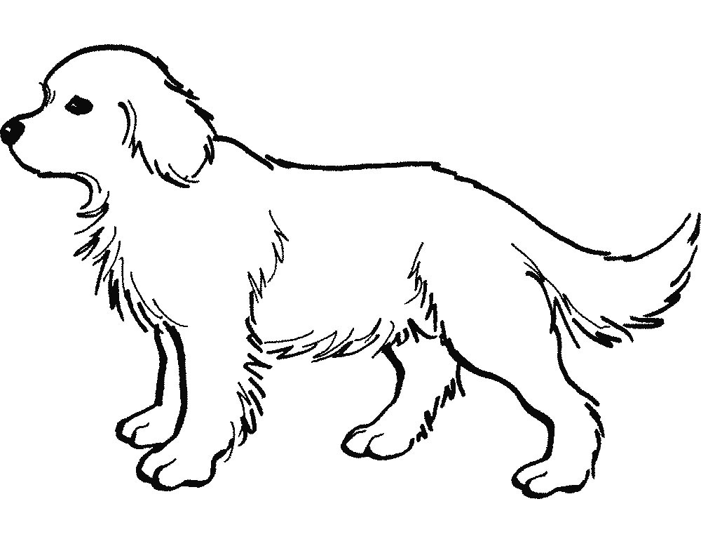 Dog Clipart Coloring | Free download on ClipArtMag