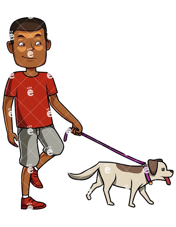 Dog On Leash Clip Art Free download on ClipArtMag