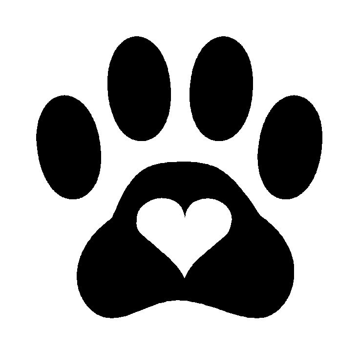 Dog Paw Print Outline Free download on ClipArtMag