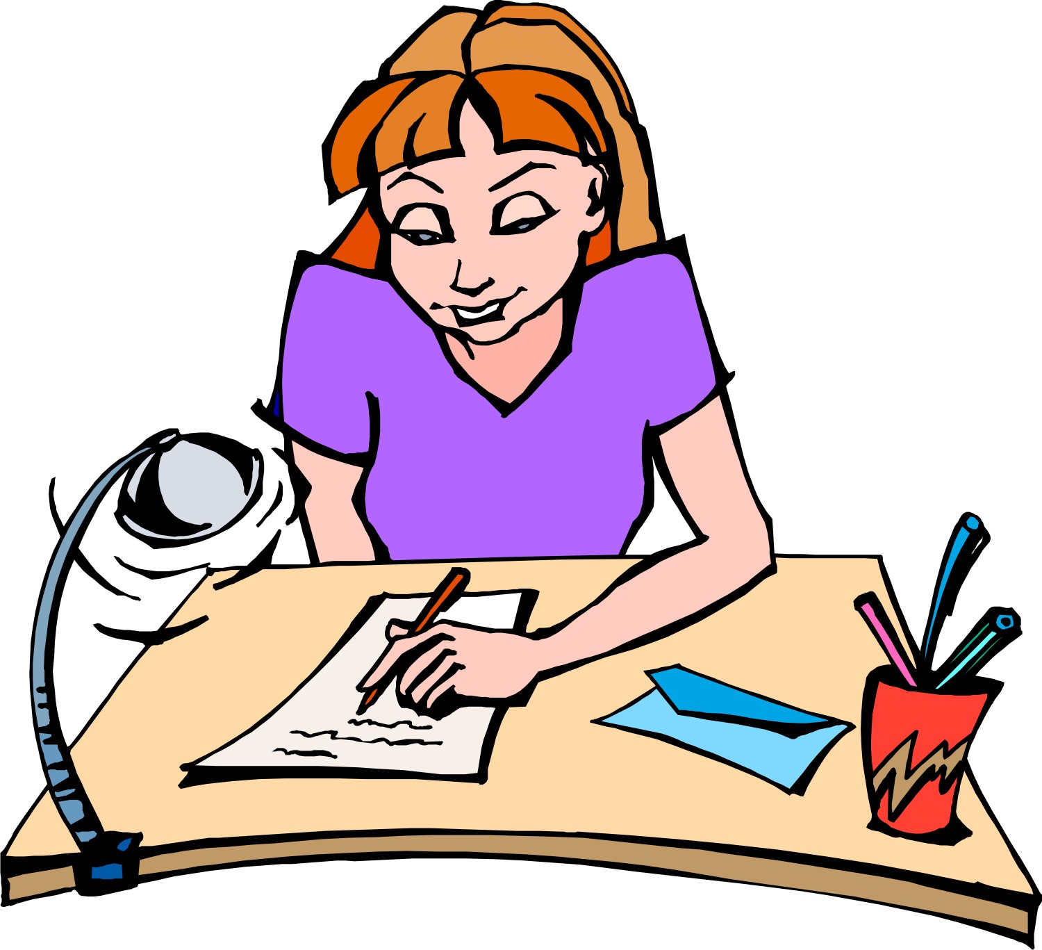 Doing Homework Cartoon Clipart | Free download on ClipArtMag