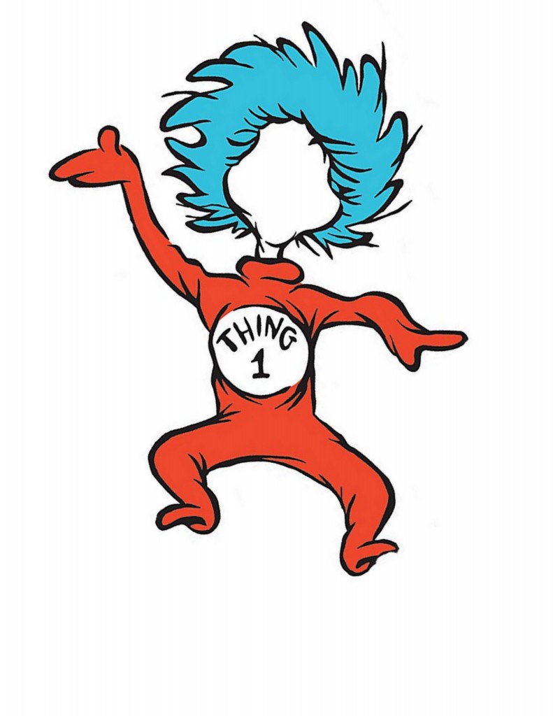 Dr Seuss Coloring Pages Thing 1 And Thing 2 Free download on ClipArtMag