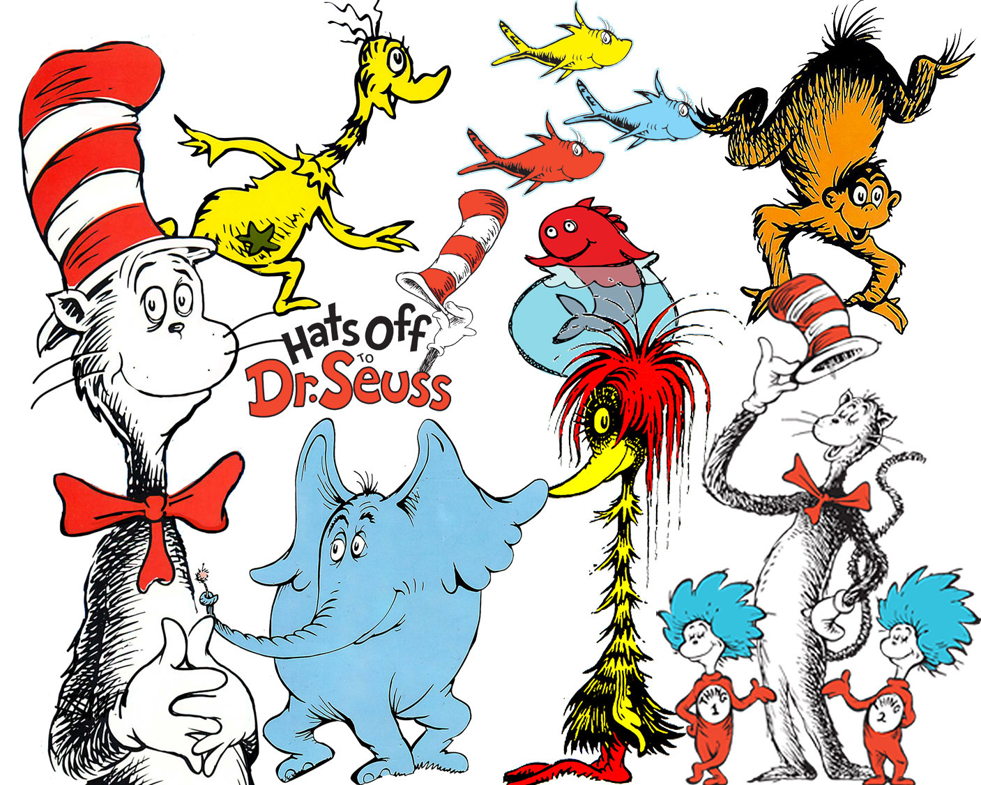 Blue Hair in Dr. Seuss's Illustrations - wide 1