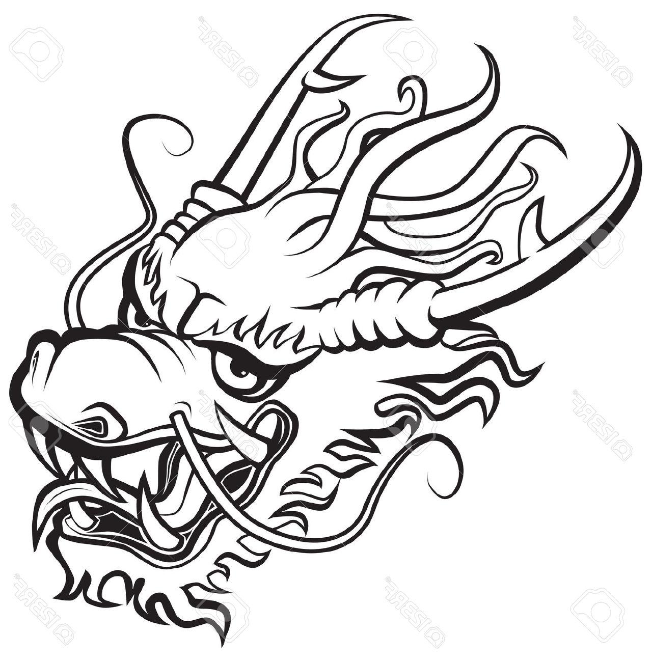 Dragon Clipart Black And White | Free download on ClipArtMag