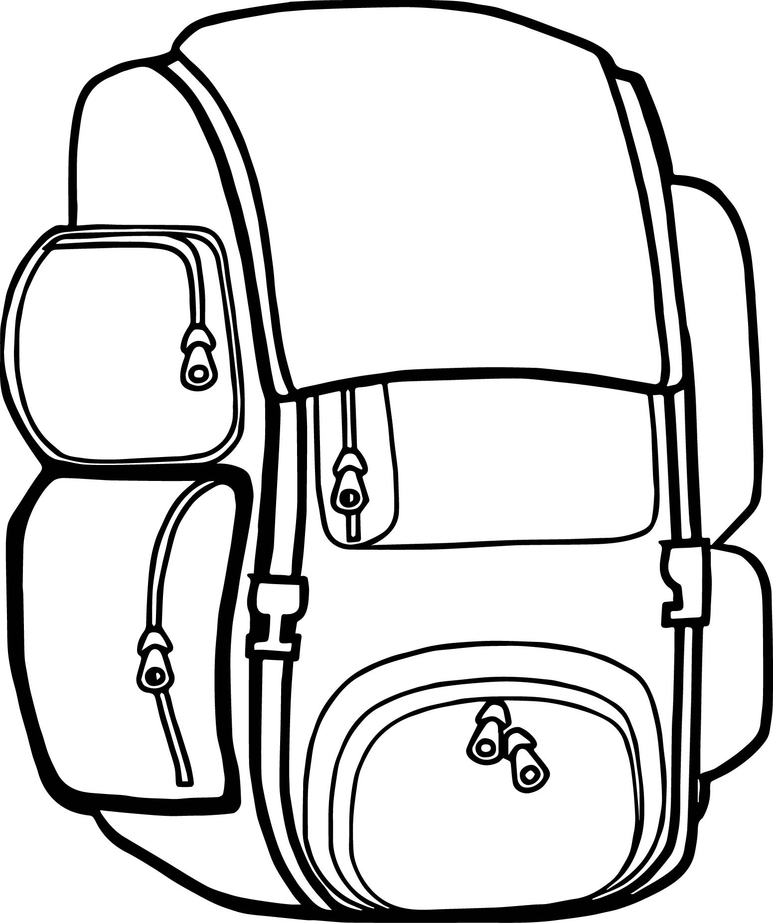 Drawing Of A Backpack Free download on ClipArtMag
