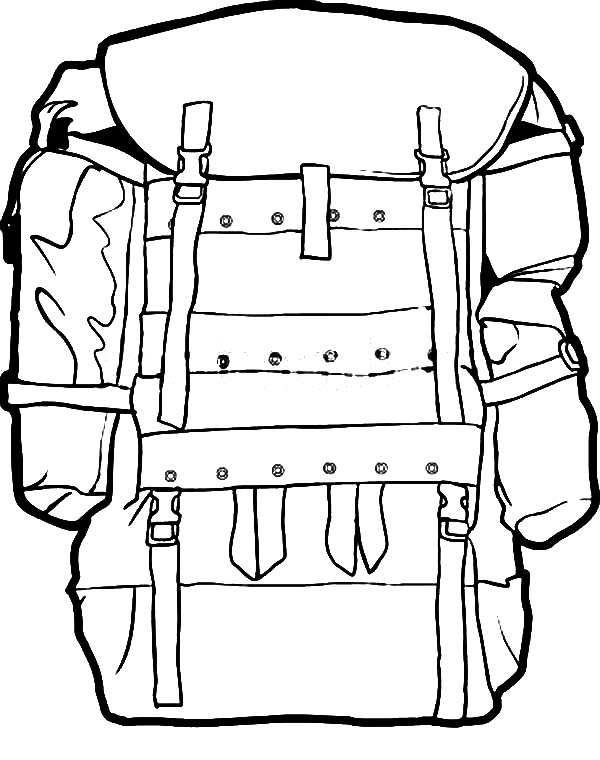 Drawing Of A Backpack | Free download on ClipArtMag