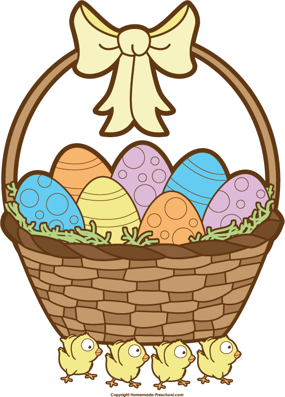 easter basket clipart