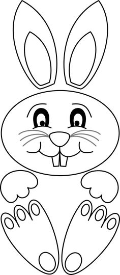 Easter Bunny Clipart Black And White | Free download on ClipArtMag