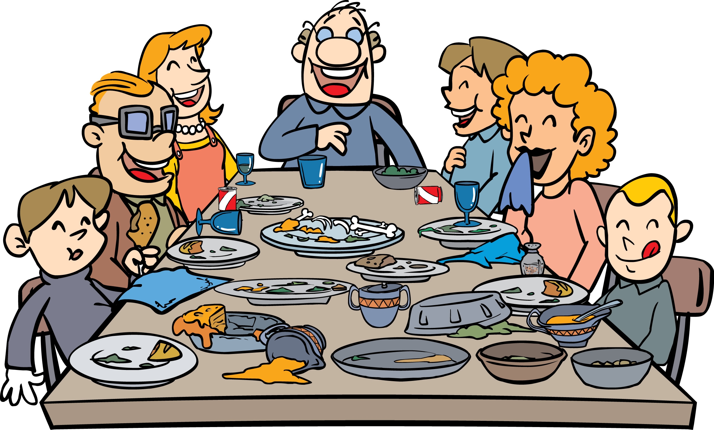 Eating Dinner Clipart | Free download on ClipArtMag