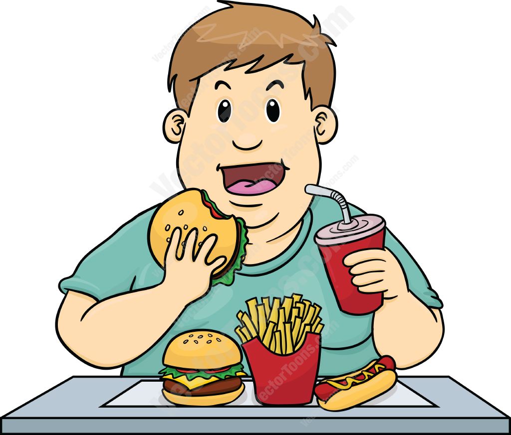 Eating Junk Food Clipart | Free download on ClipArtMag