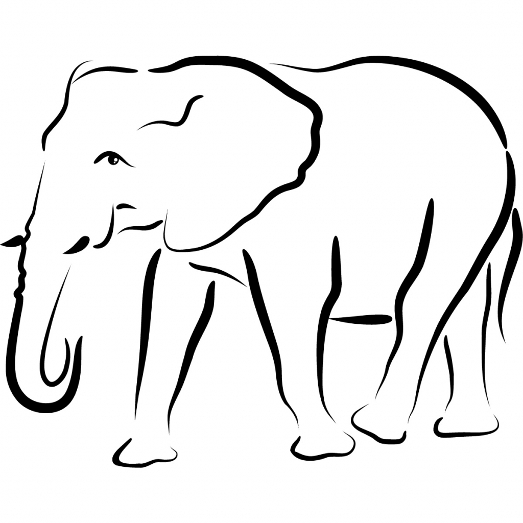 Elephant Drawings Free download on ClipArtMag