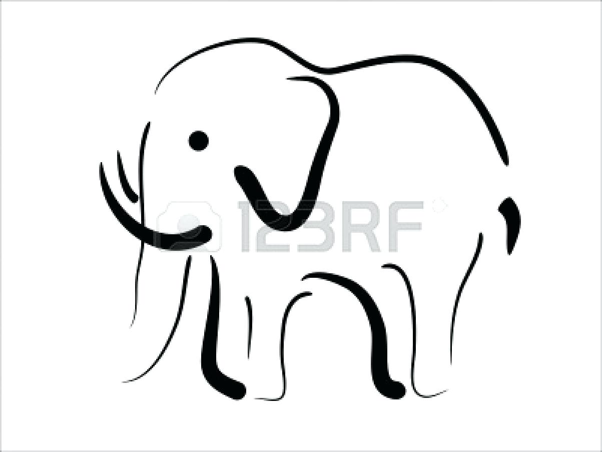 Elephant Outline | Free download on ClipArtMag