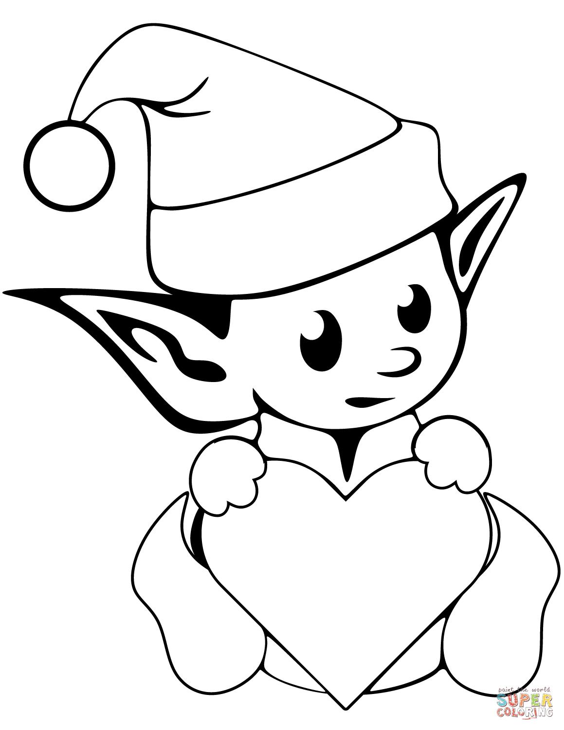 Elf Coloring Pages | Free download on ClipArtMag