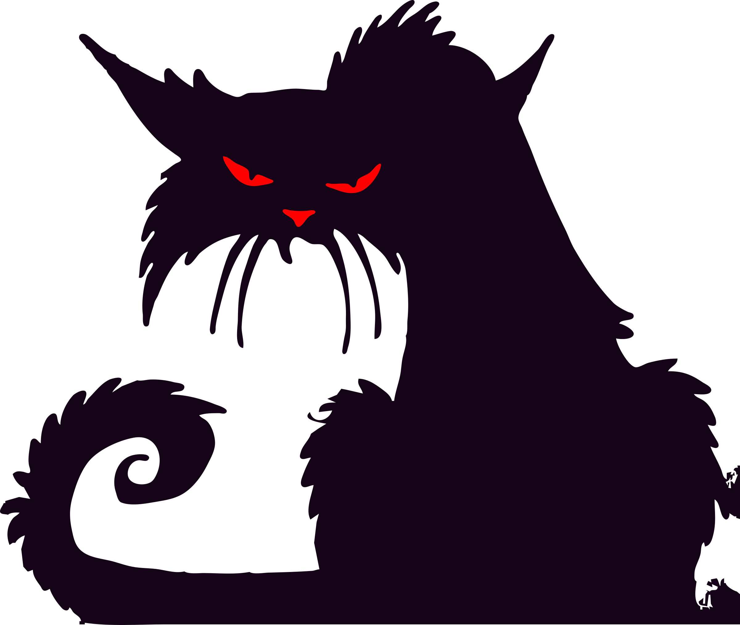 Evil Cat Clipart Free download on ClipArtMag