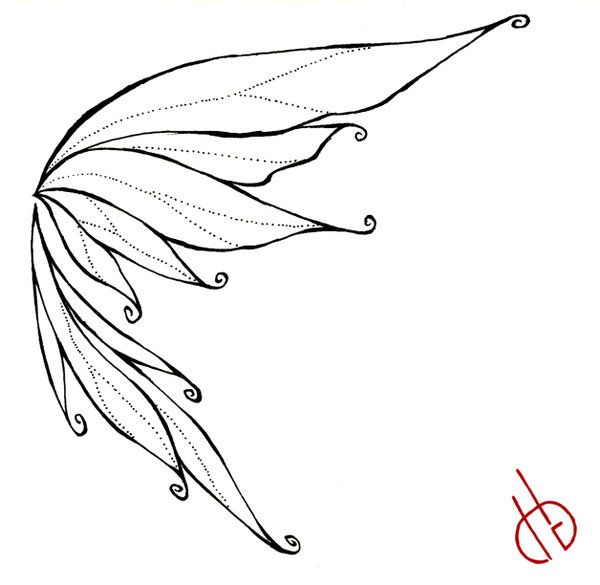 Fairy Wings Outline Free download on ClipArtMag