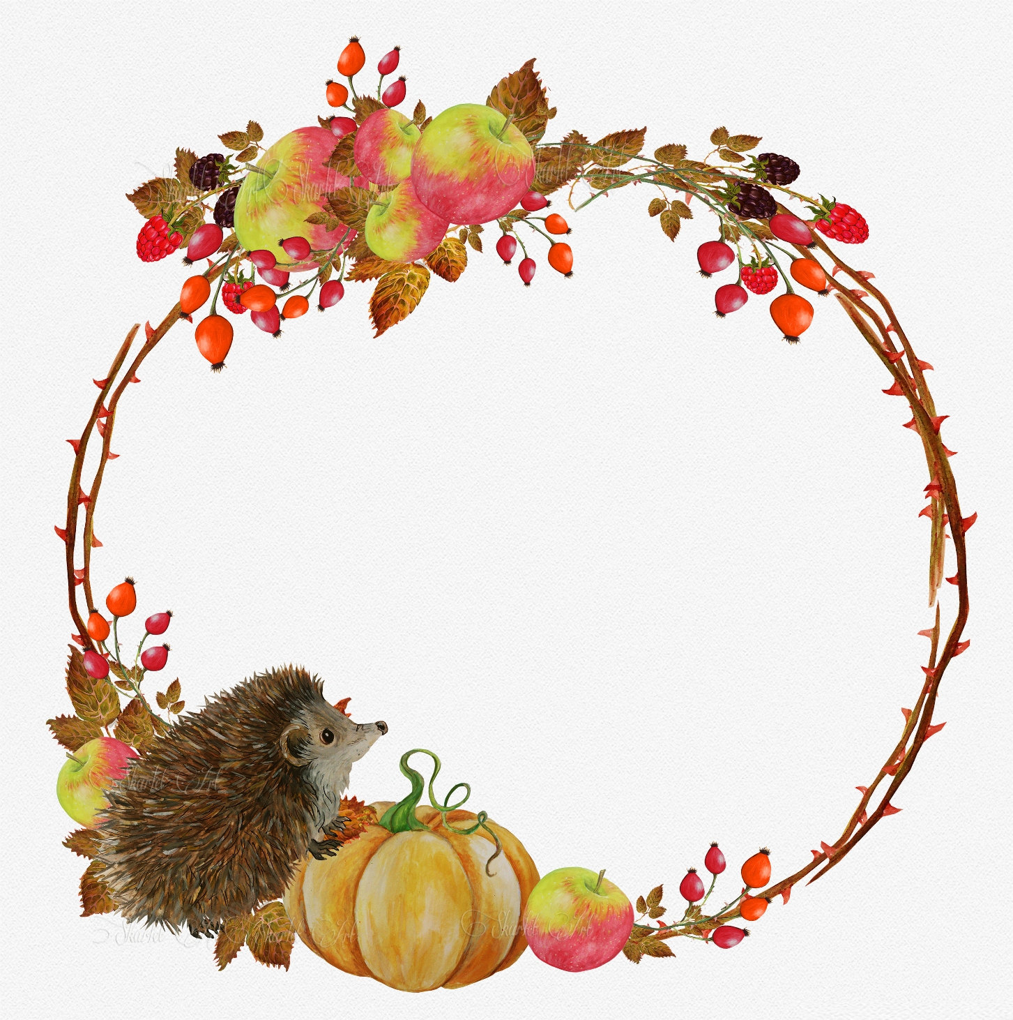 Fall Wreath Clipart | Free download on ClipArtMag
