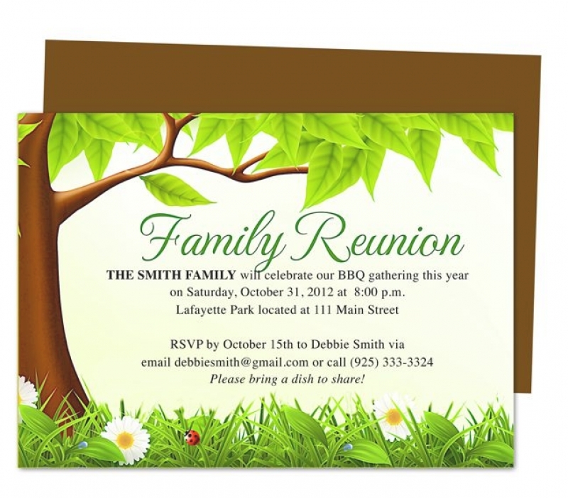Family Reunion Invitation Templates Free download on ClipArtMag