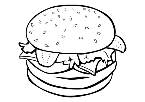 Fast Food Clipart Black And White | Free download on ...