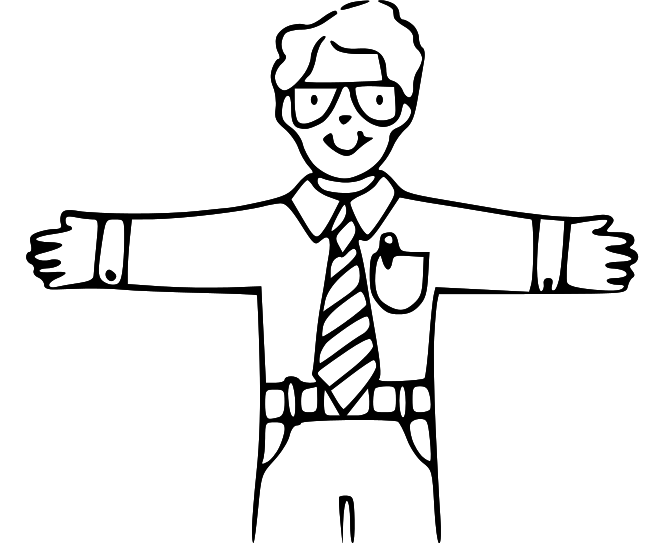 Father Clipart Black And White 