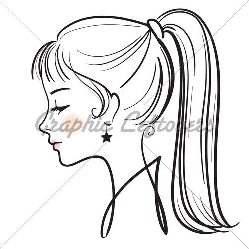 Female Face Outline | Free download on ClipArtMag