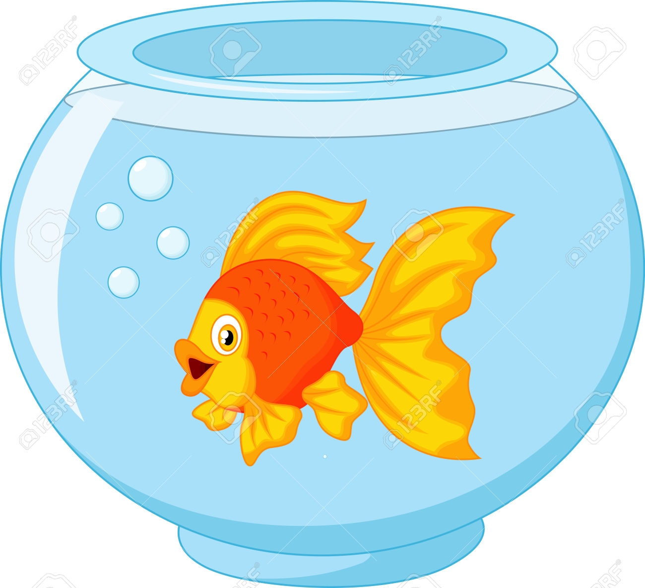Fish Bowl Cartoon | Free download on ClipArtMag