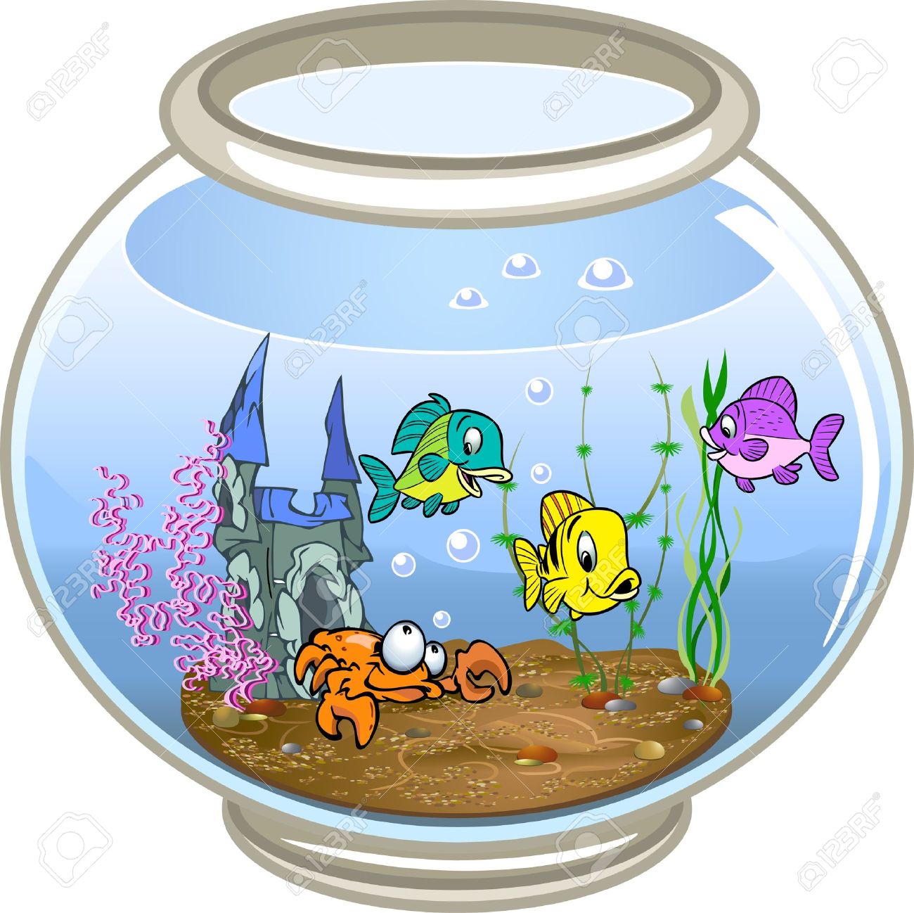 Fish Bowl Clipart Free download on ClipArtMag