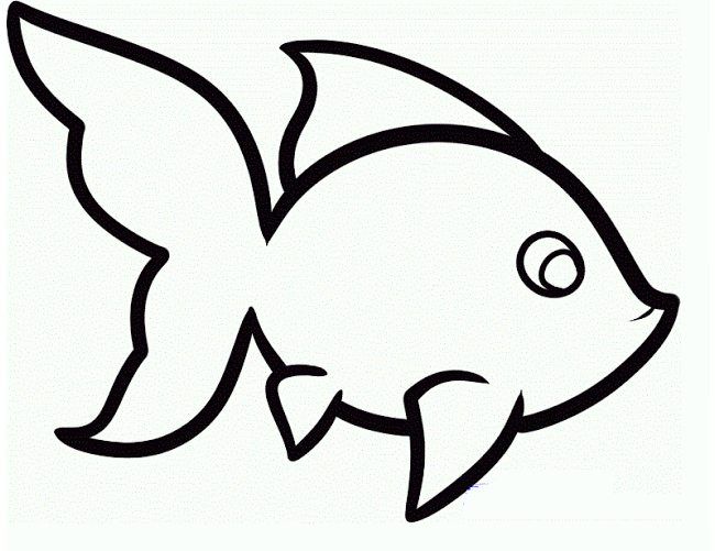 Fish Drawing Outline | Free download on ClipArtMag