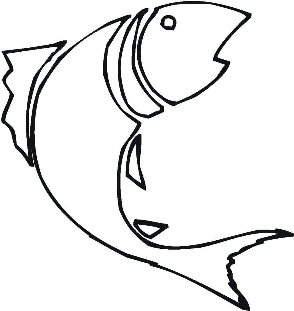 Fish Drawing Outline | Free download on ClipArtMag