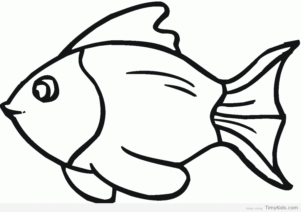 Fish Drawing Outline Free download on ClipArtMag