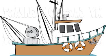 Download Fishing Boat Cartoon Clipart | Free download on ClipArtMag