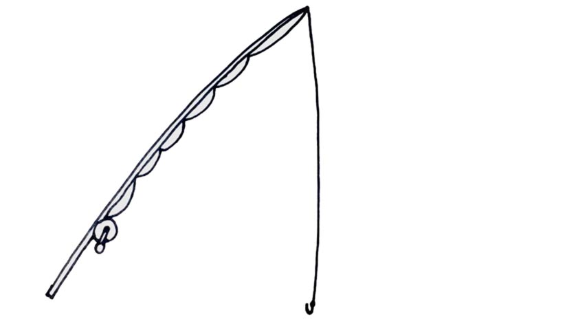 Download Fishing Pole Drawing | Free download on ClipArtMag