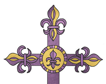 Fleur De Lis Cross | Free download on ClipArtMag