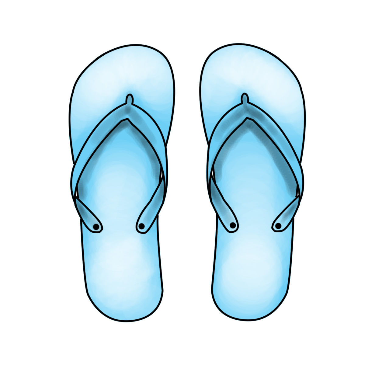 Flip Flops Drawing Free download on ClipArtMag