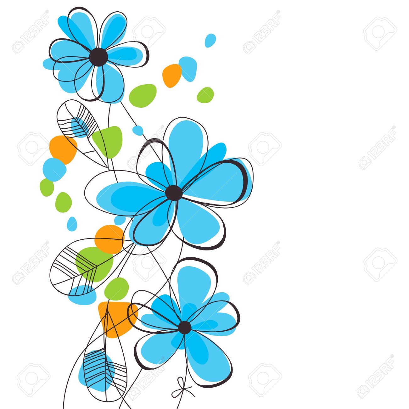 Flower Background Clipart | Free download on ClipArtMag