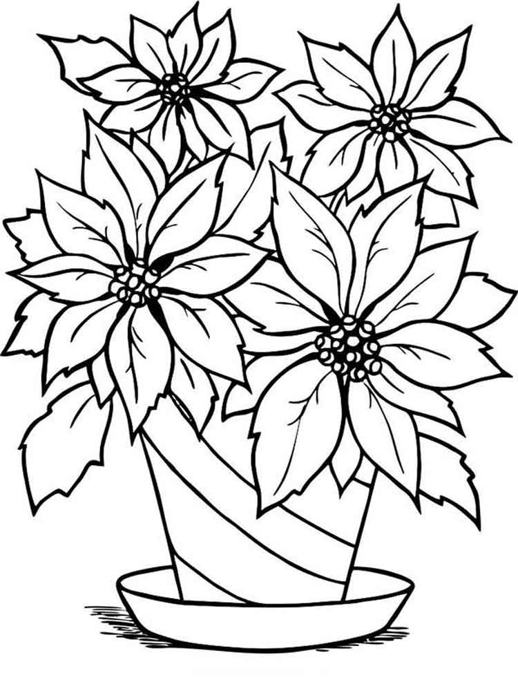Flower Coloring Pages Free Download On ClipArtMag