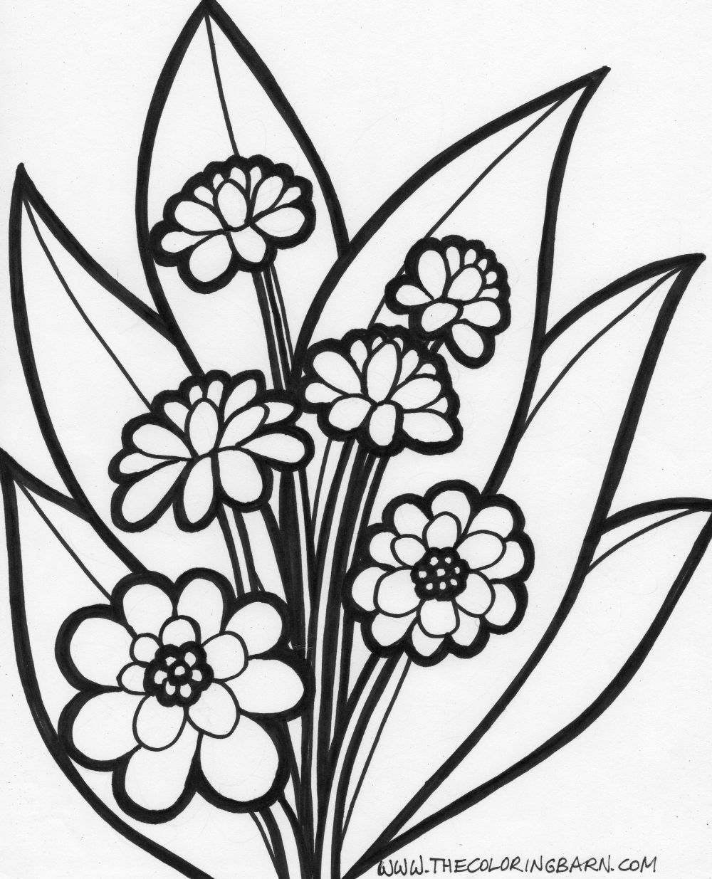 Flower Coloring Pages | Free download on ClipArtMag