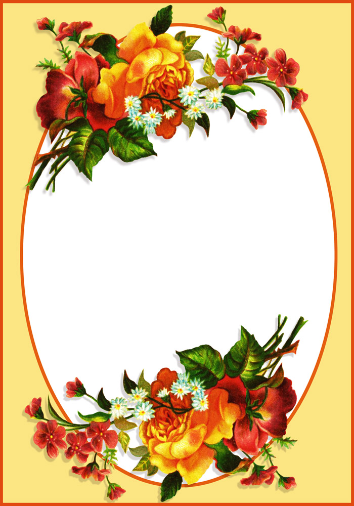 Flower Page Borders Clipart Free download best Flower