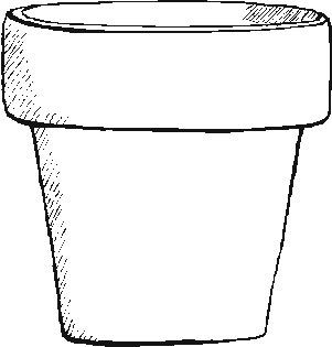 Flower Pot Clipart Black And White | Free download on ClipArtMag