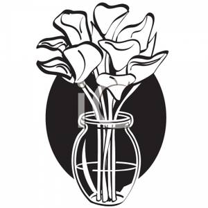 Flower Vase Clipart Black And White | Free download on ClipArtMag